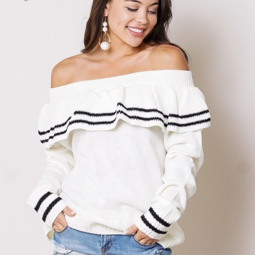 1 SMALL! Off The Shoulder Sweater